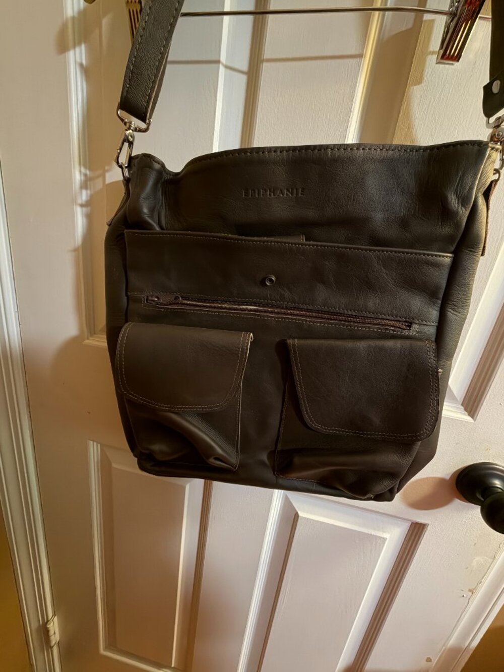 Epiphanie Brown Leather Camera Bag DSLR